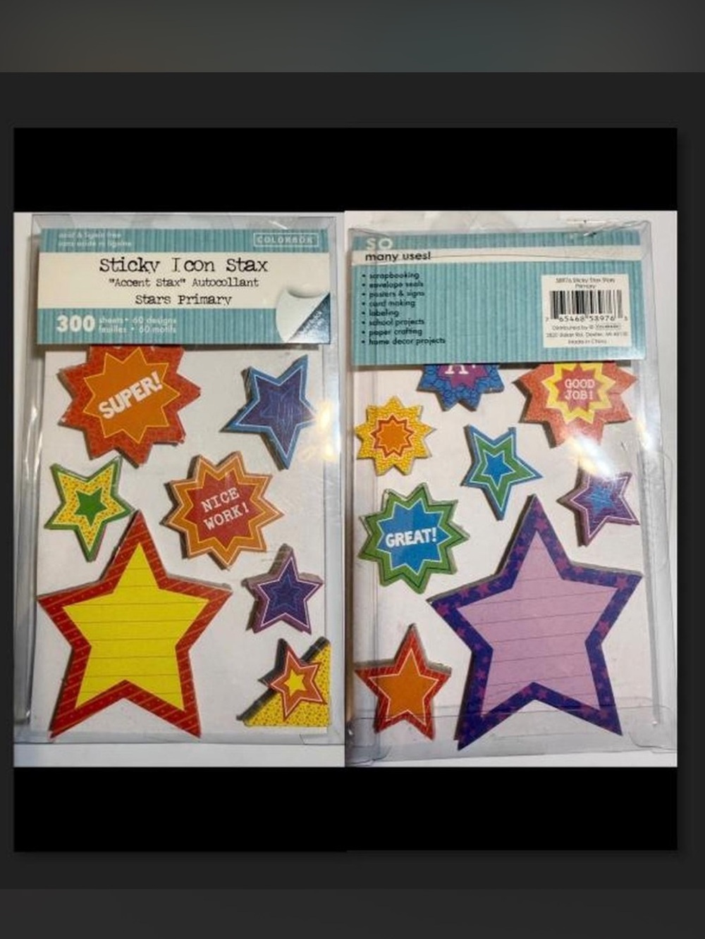 $2 Sticky Markers Stax Star Accent Stickers $2 WITH ANY $10 ORDER OR MORE